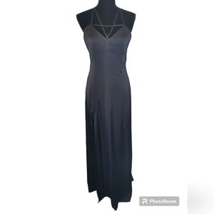 Nasty Gal Strappy Cami Front Maxi Dress Size 6